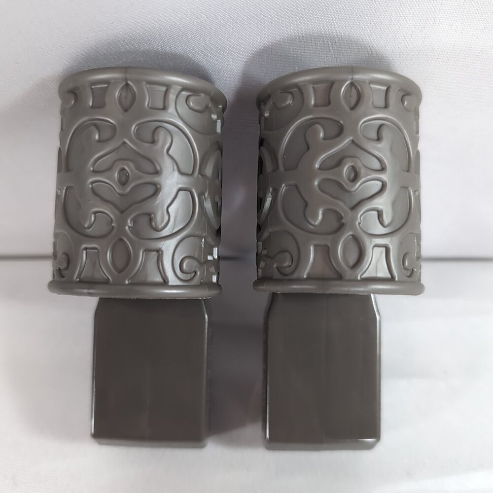 Bath & Body Works 2 Set Wallflower Plug Swirl Shade Plastic Brown Taupe Round